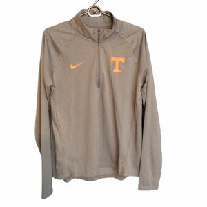 Tennessee Power T. Nike Dri-Fit. 3/4 Zip Pullover.